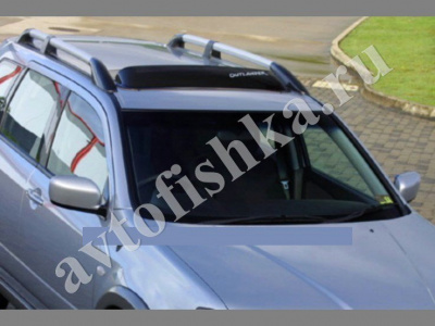 Дефлектор люка темный с надписью Mitsubishi Outlander 2003-2006